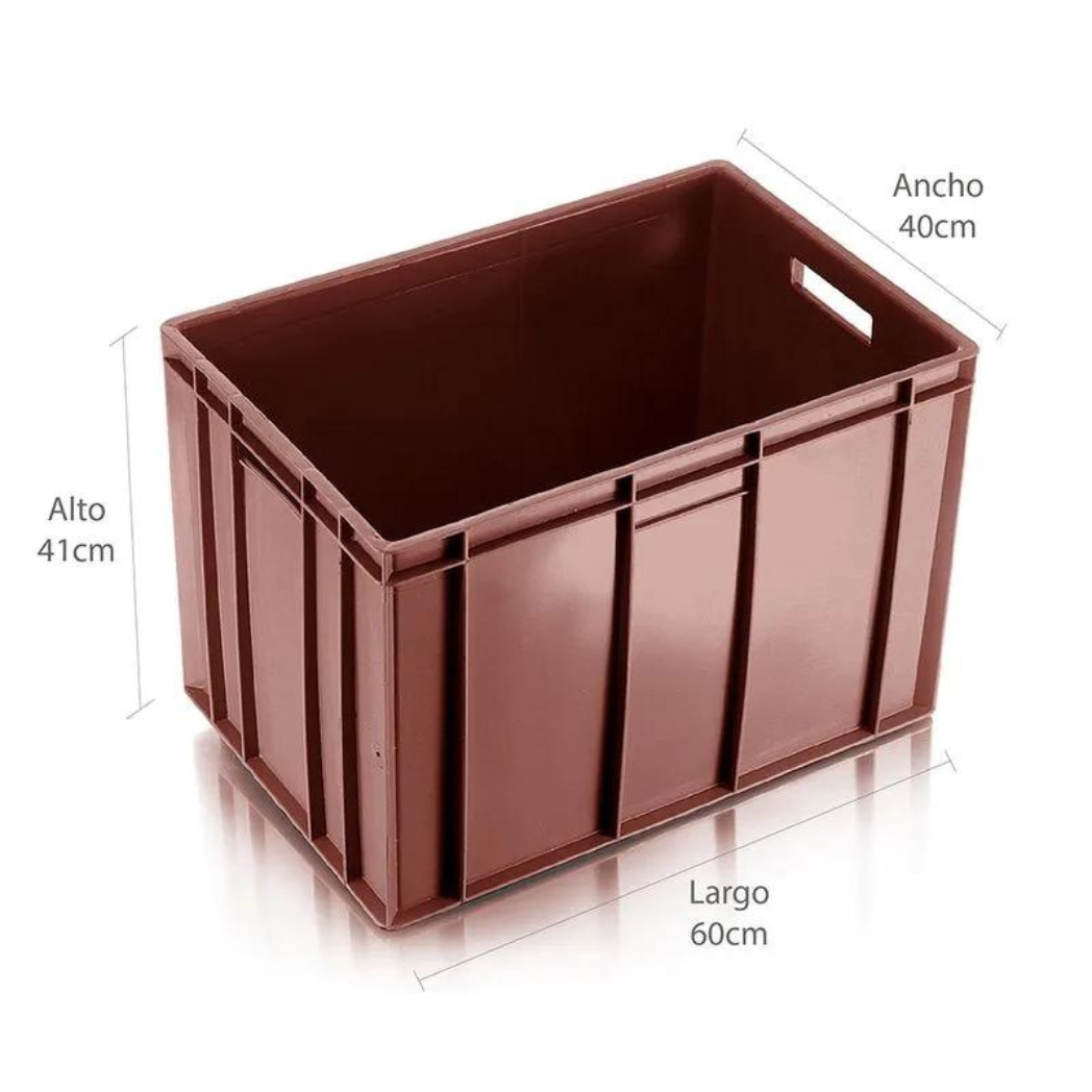 Canastilla Plastica 41 CM marron